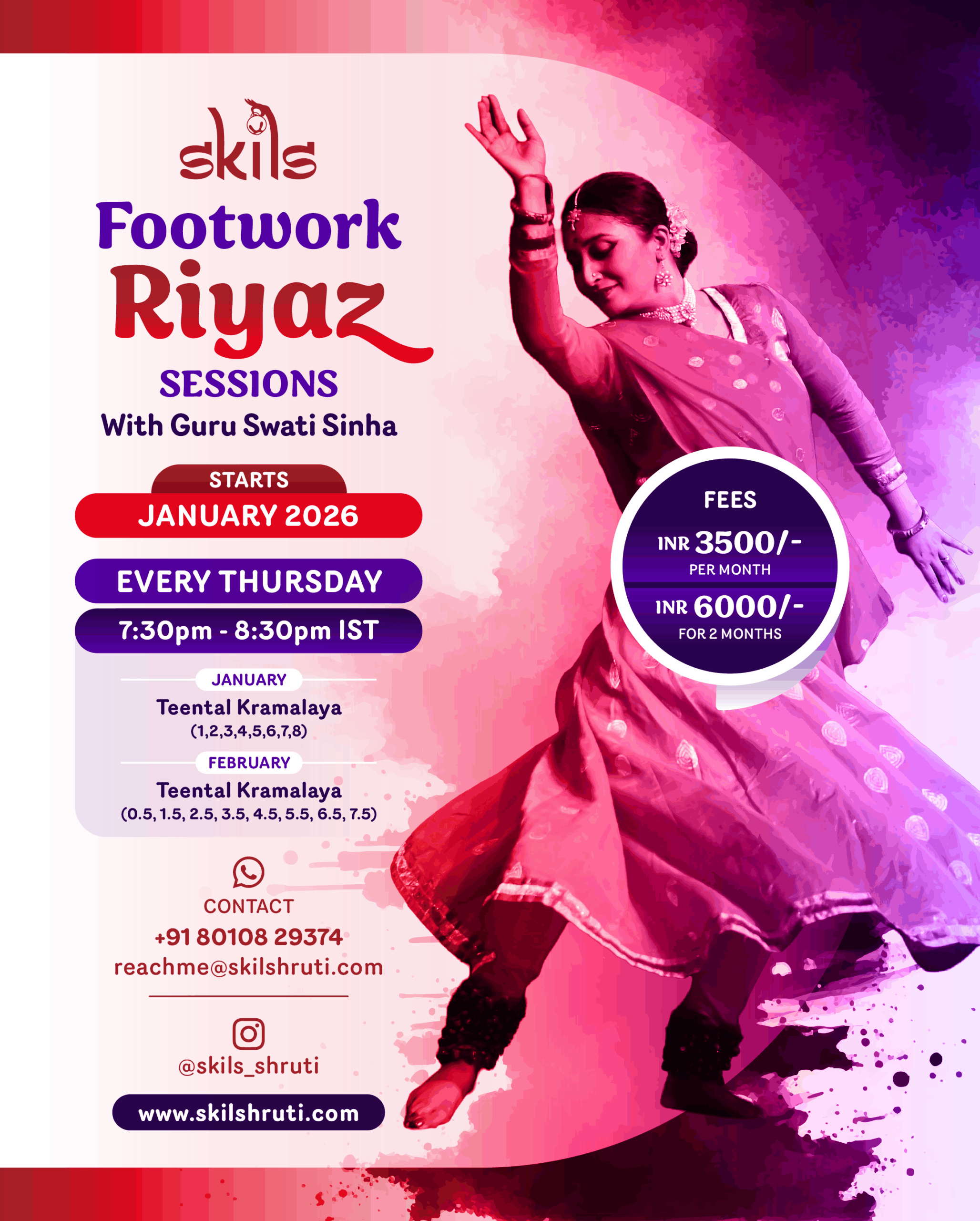 Footwork Riyaz with Guru Swati Sinha